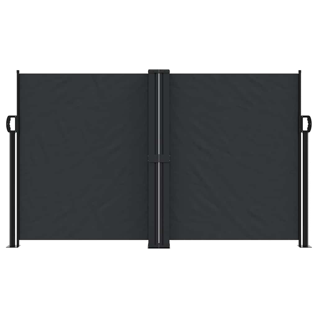 Seitenmarkise Ausziehbar Schwarz 140x1000 cm