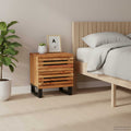 Nachttische 2 Stk. 40x34x46 cm Massivholz Akazie
