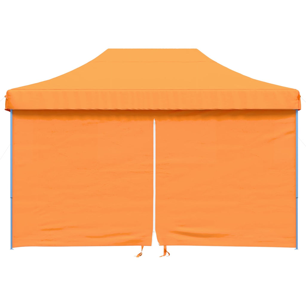 Partyzelt Faltbar Pop-Up mit 4 Seitenteilen Orange