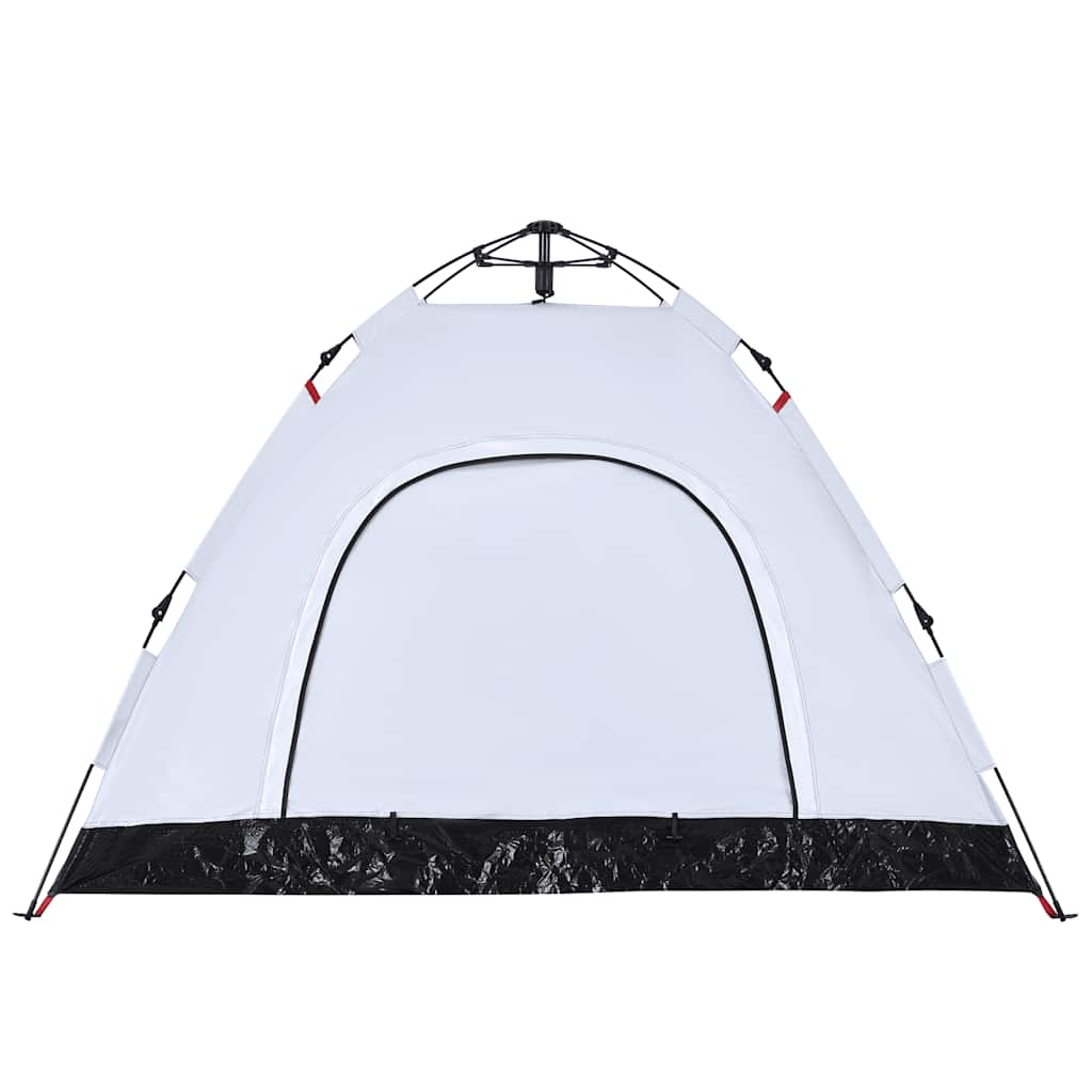 Campingzelt 3 Personen Weiß Verdunkelungsstoff Quick Release