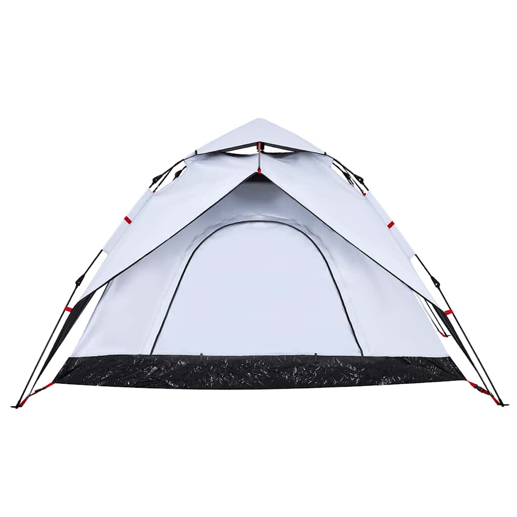 Kuppel-Campingzelt 5 Personen Weiß Verdunkelt Quick Release