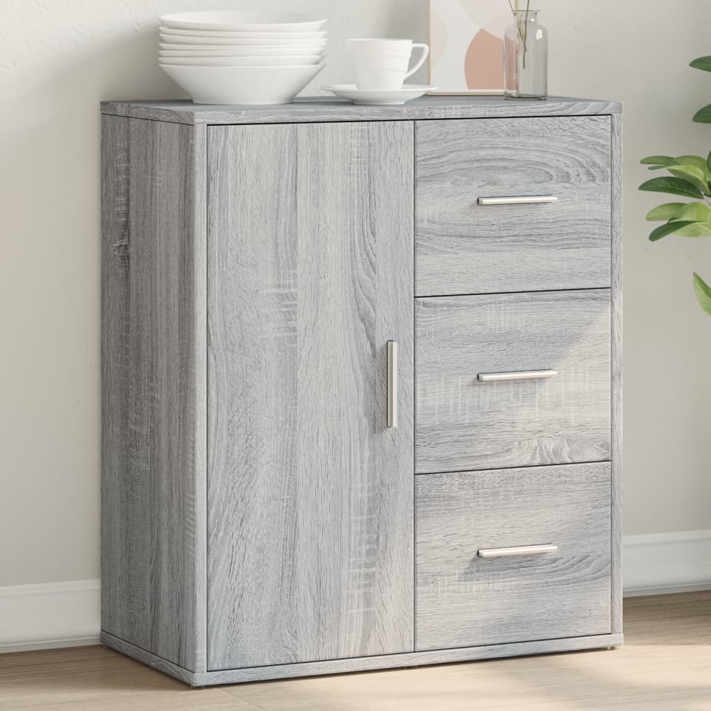 Sideboard Grau Sonoma-Eiche 60x31x70 cm Holzwerkstoff