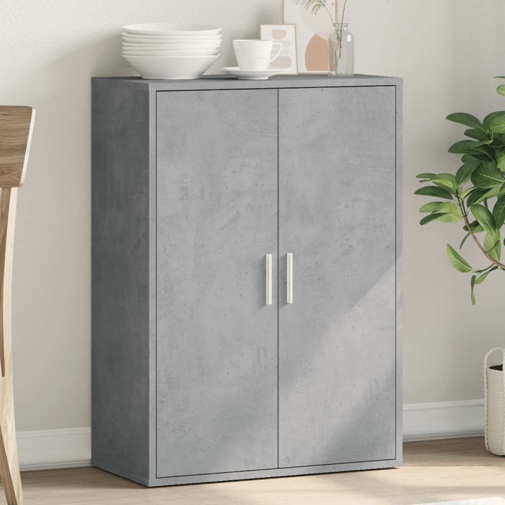 Sideboard Betongrau 60x31x84 cm Holzwerkstoff