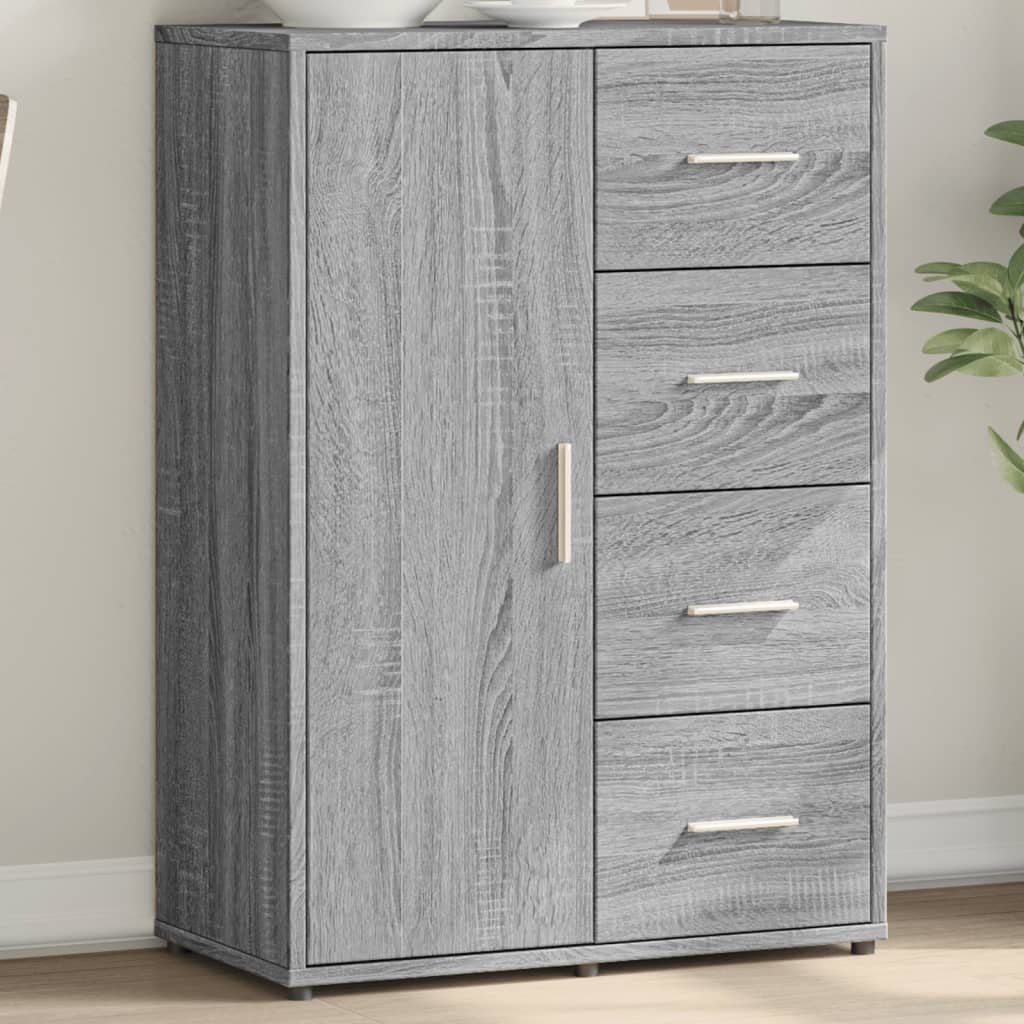 Sideboard Grau Sonoma 60x31x84 cm Holzwerkstoff