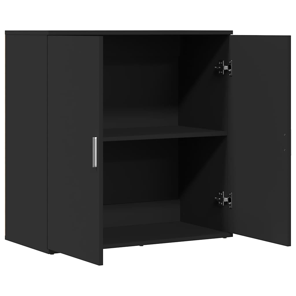 Sideboard Schwarz 79x38x80 cm Holzwerkstoff