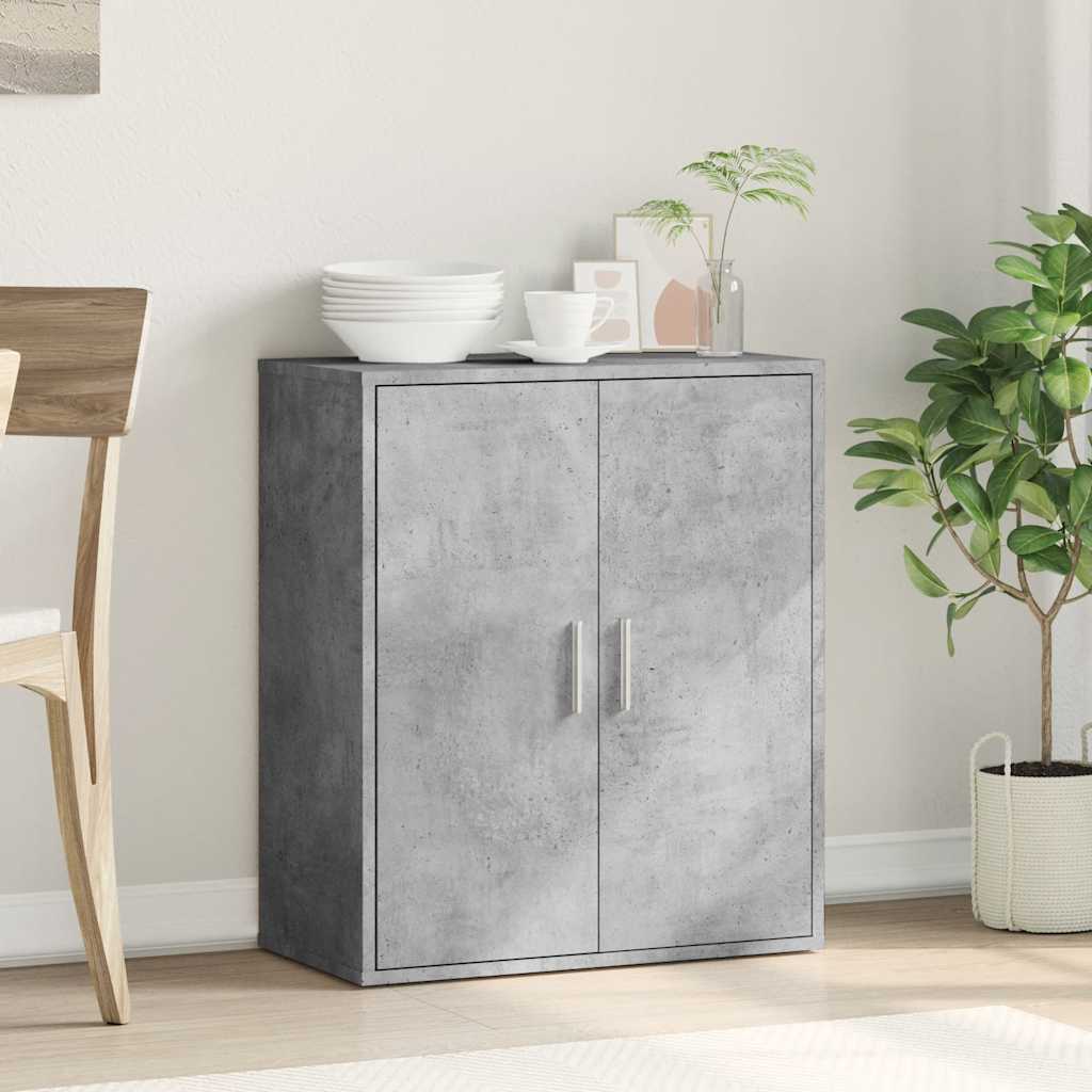 Sideboard Betongrau 79x38x80 cm Holzwerkstoff
