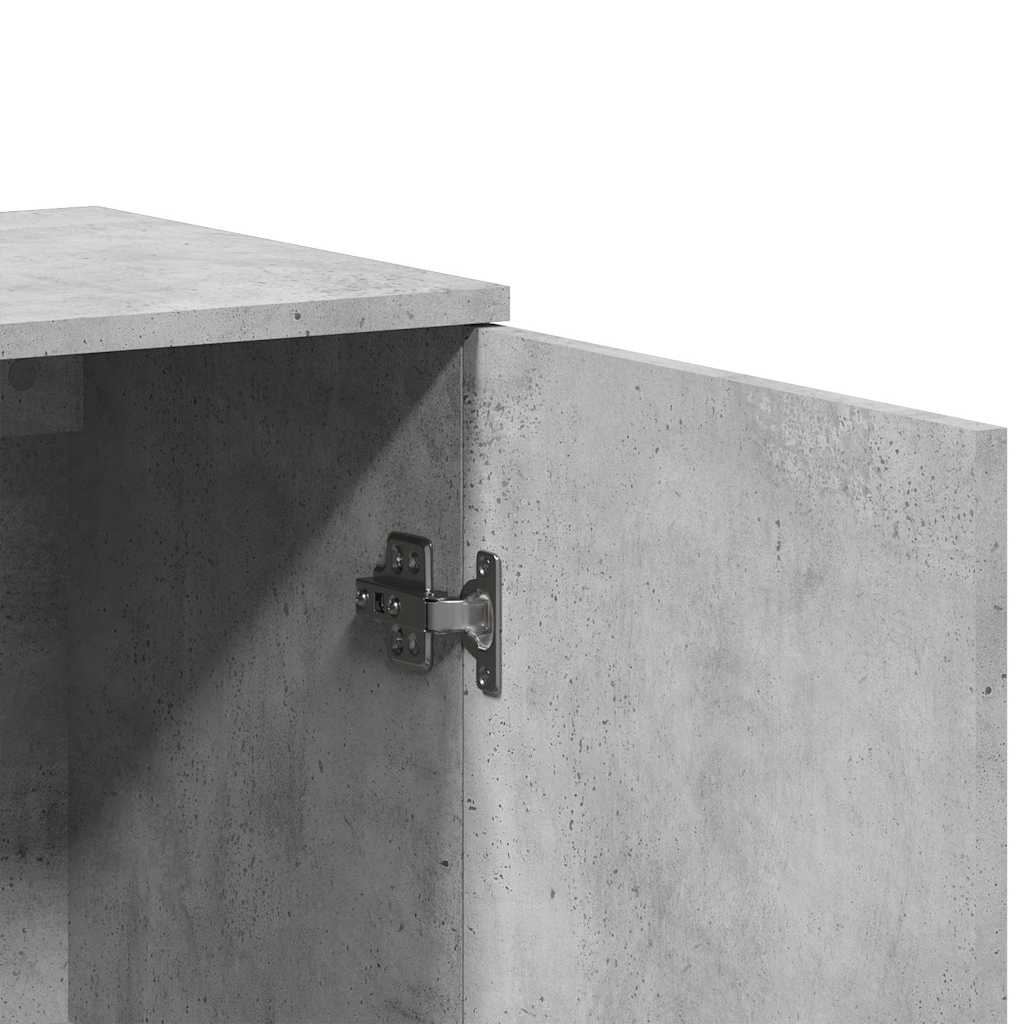 Sideboard Betongrau 79x38x80 cm Holzwerkstoff