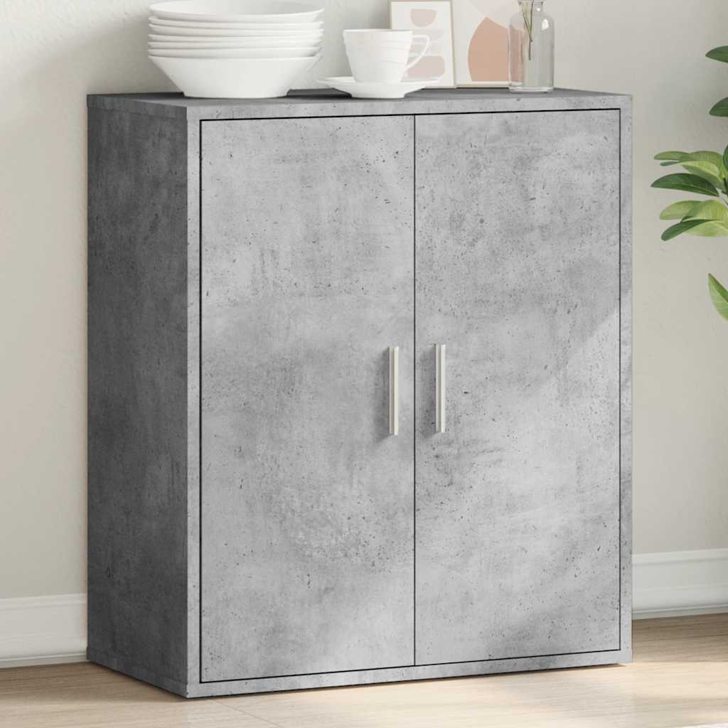 Sideboard Betongrau 79x38x80 cm Holzwerkstoff