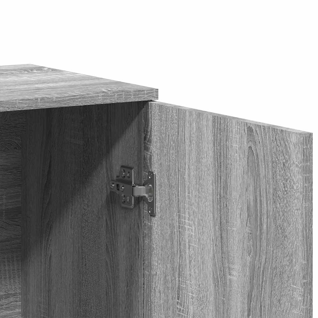 Sideboard Grau Sonoma 79x38x80 cm Holzwerkstoff