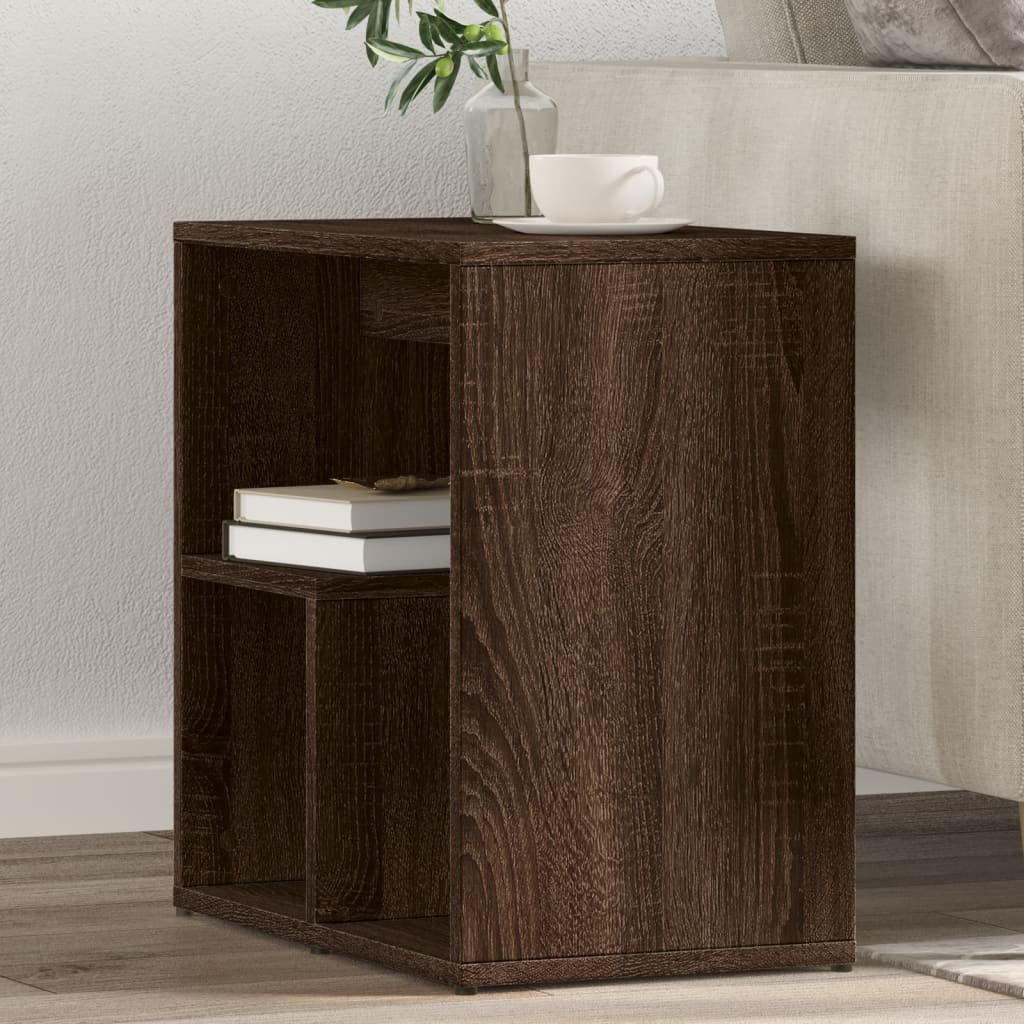 Beistelltische 2 Stk. Braun Eiche 50x30x50 cm Holzwerkstoff