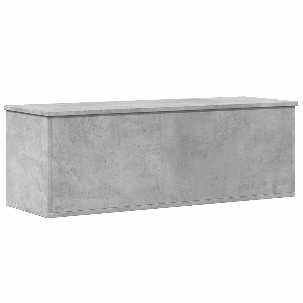 Truhe Betongrau 102x35x35 cm Holzwerkstoff
