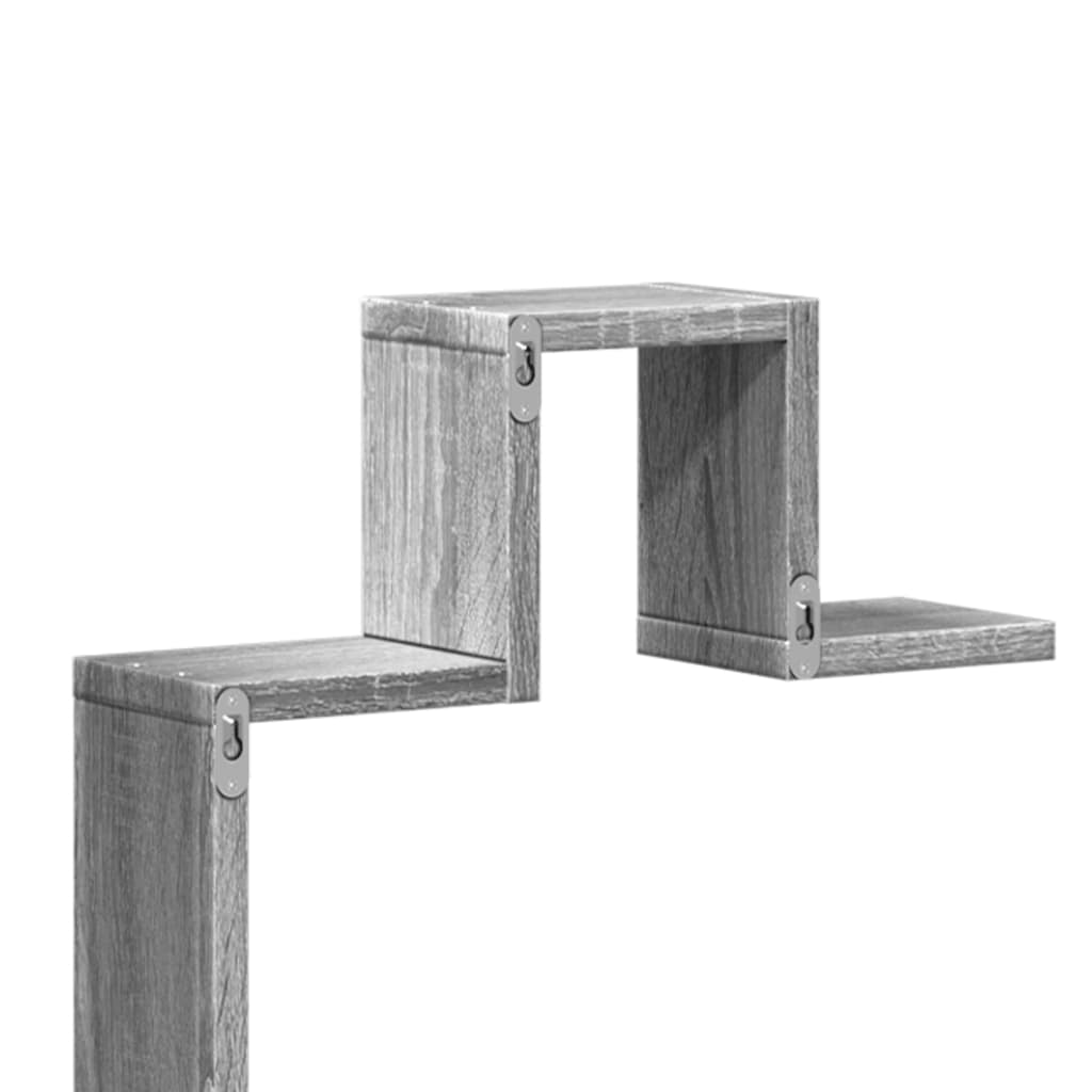 Wandregal Grau Sonoma 104,5x10x43 cm Holzwerkstoff