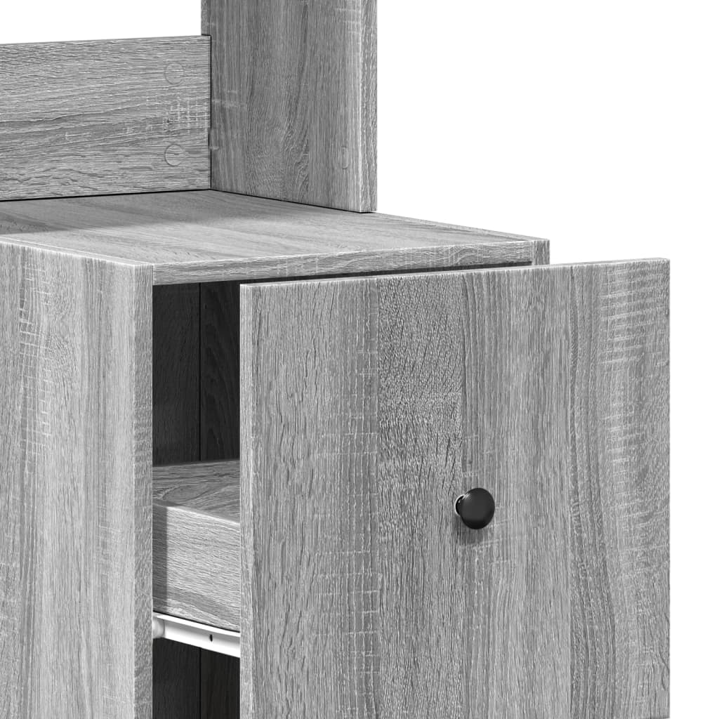 Küchenschrank Grau Sonoma 35x50x180 cm Holzwerkstoff