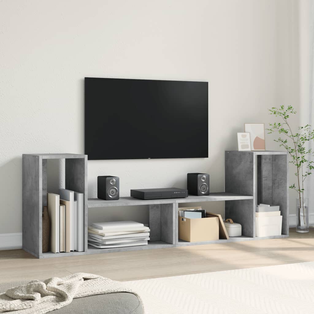 TV-Schränk Betongrau