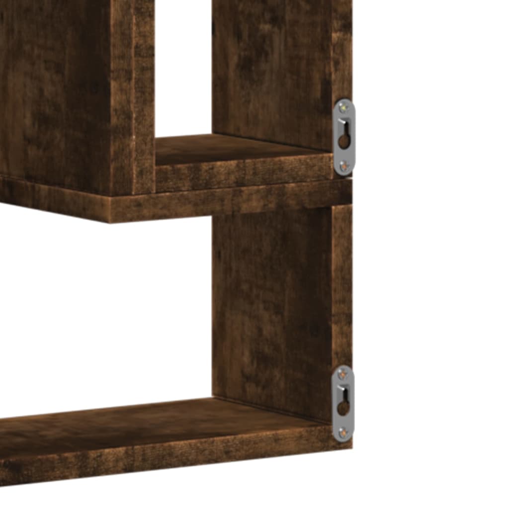 Wandregal Räuchereiche 96x12x64 cm Holzwerkstoff