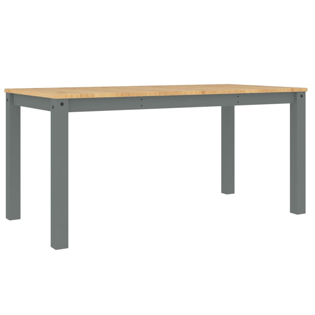 Esstisch PANAMA Grau 160x80x75 cm Massivholz Kiefer