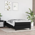 Taschenfederkernmatratze Mittel Schwarz 120x190x20 cm Stoff