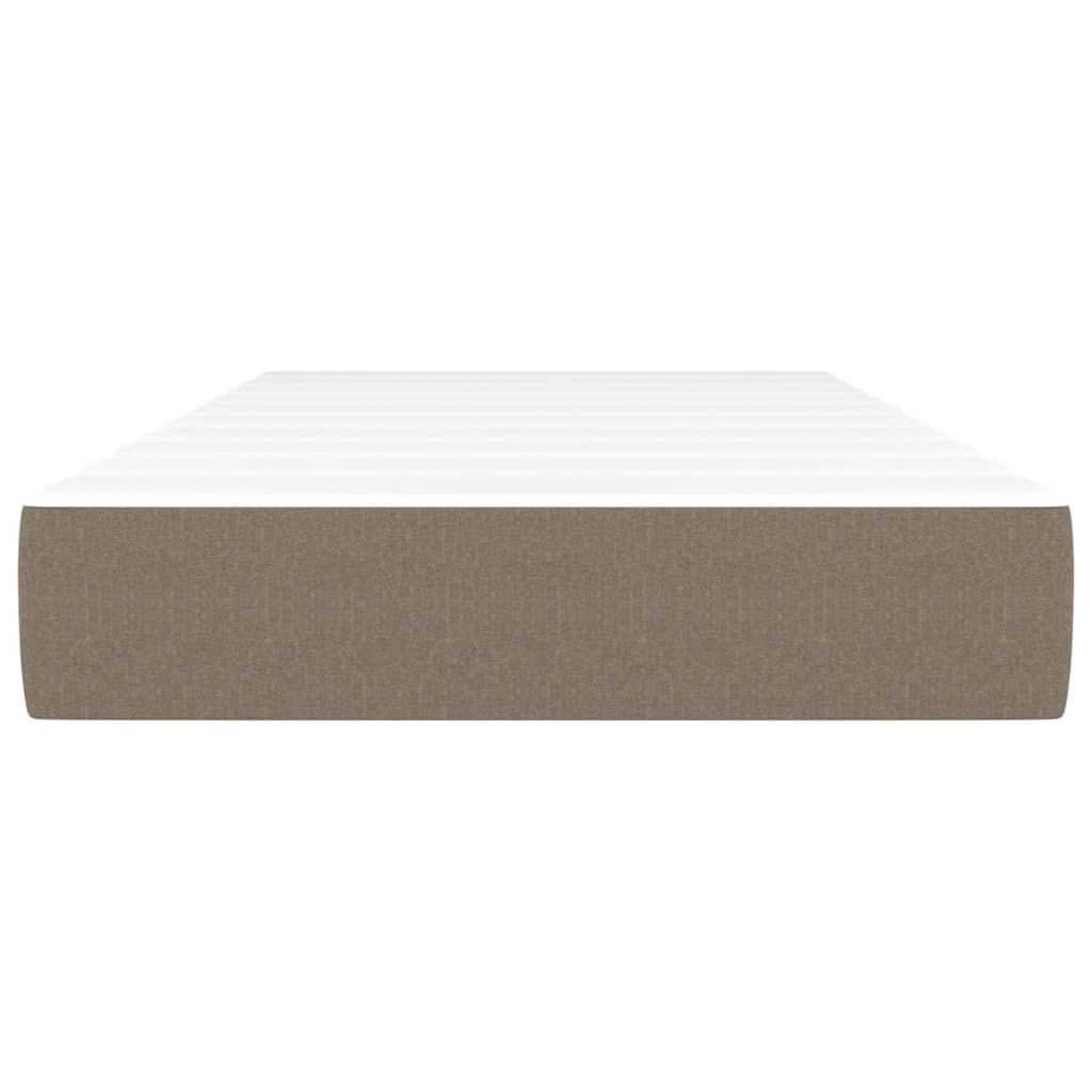 Taschenfederkernmatratze Mittel Taupe 120x190x20 cm Stoff
