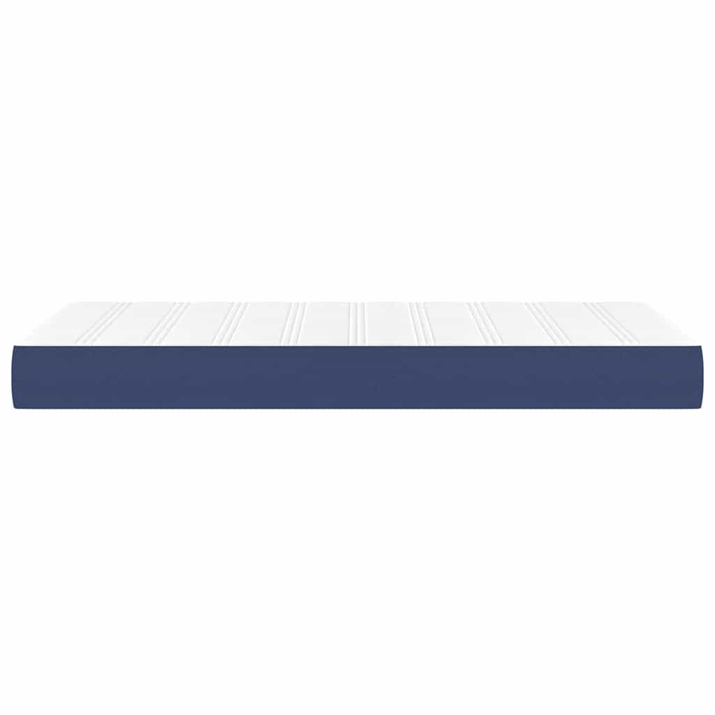 Taschenfederkernmatratze Mittel Blau 120x190x20 cm Stoff