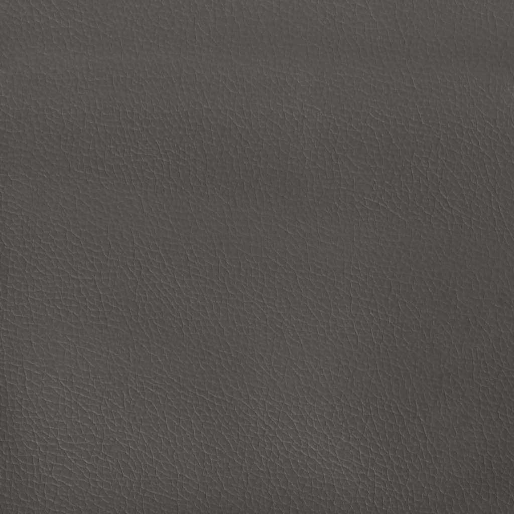 Taschenfederkernmatratze Mittel Grau 120x190x20 cm Kunstleder