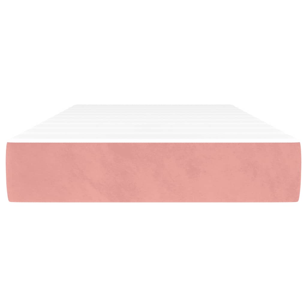Taschenfederkernmatratze Mittel Rosa 120x190x20 cm Samt