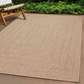 Teppich ZIZUR 80x250 cm Jute-Optik Indoor und Outdoor