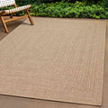 Teppich ZIZUR 100x200 cm Jute-Optik Indoor und Outdoor