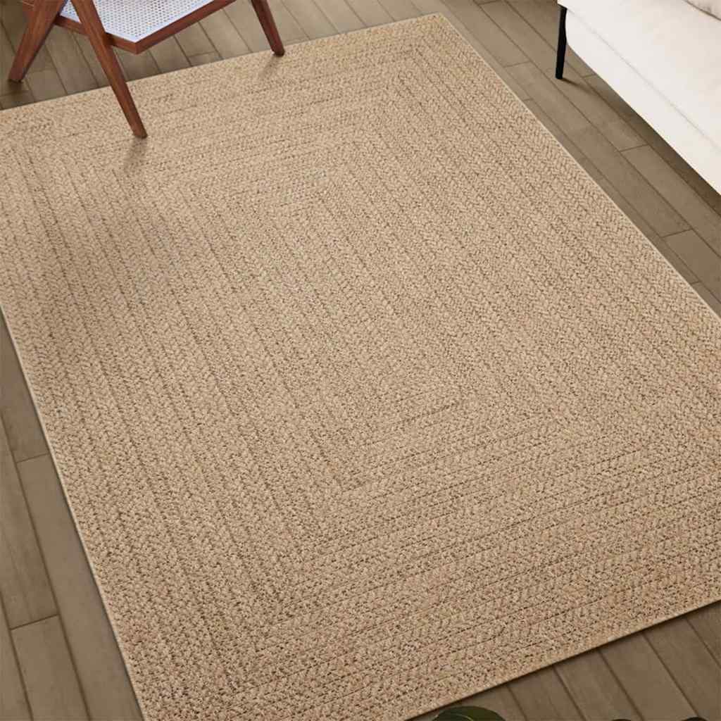 Teppich ZIZUR 240x340 cm Jute-Optik Indoor und Outdoor