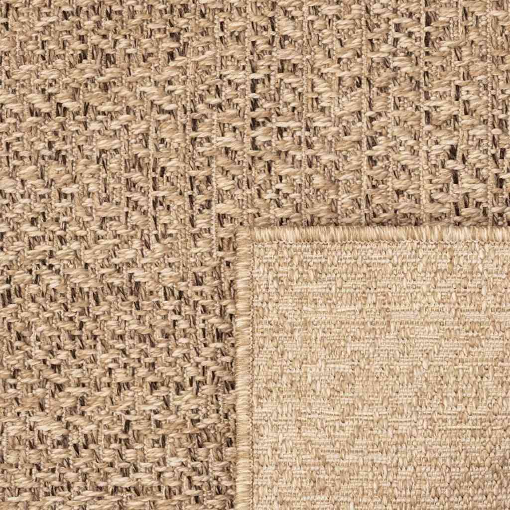 Teppich ZIZUR 240x340 cm Jute-Optik Indoor und Outdoor