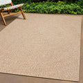 Teppich ZIZUR 240x340 cm Jute-Optik Indoor und Outdoor