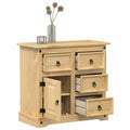 Sideboard Corona 80x40x75 cm Massivholz Kiefer