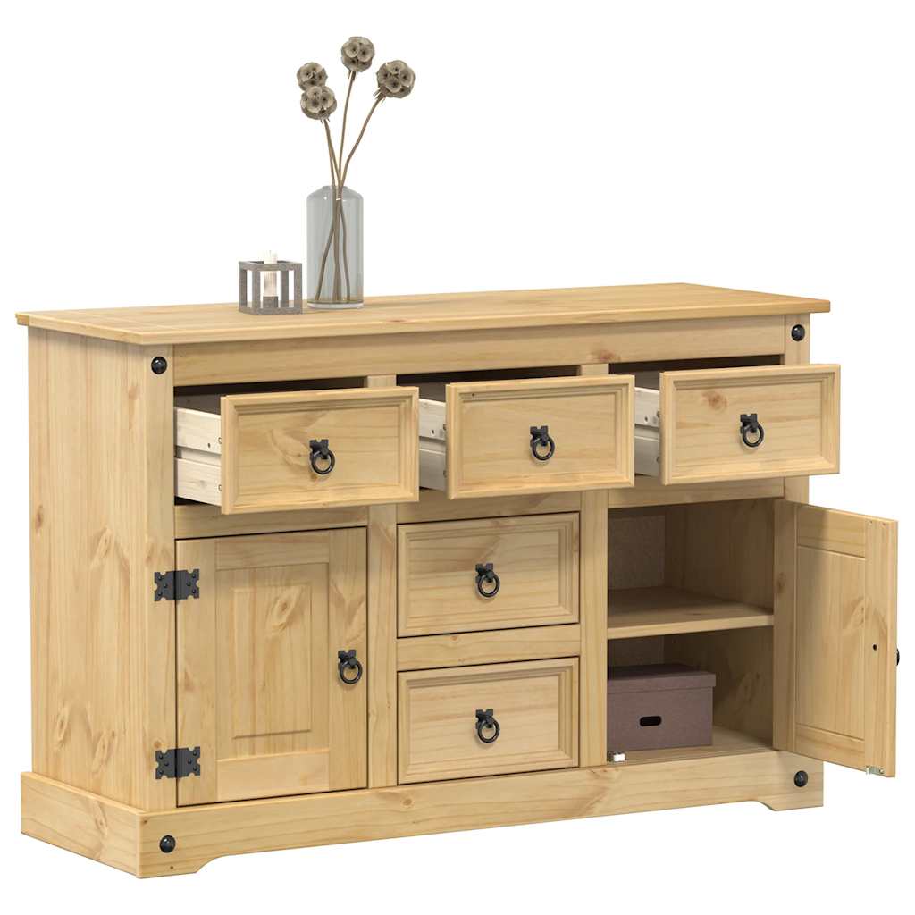 Sideboard Corona 112x40x75 cm Massivholz Kiefer