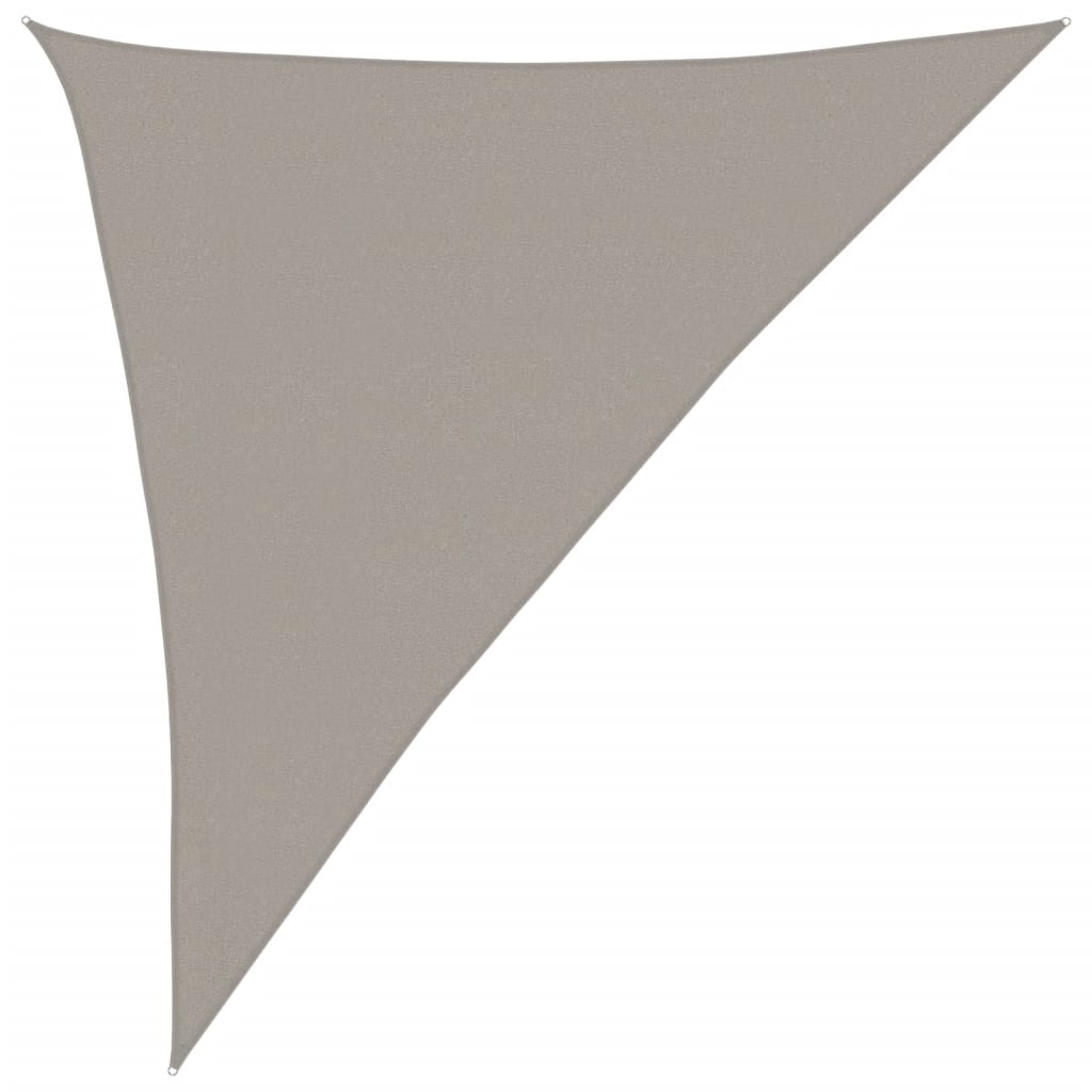 Sonnensegel 160 g/m² Dreieckig Hellgrau 3x4x5 m HDPE