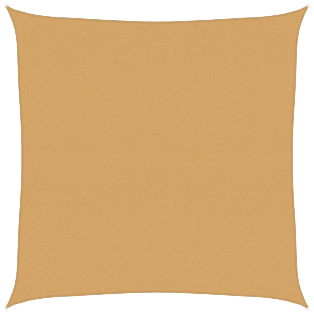 Sonnensegel 160 g/m² Quadratisch Sandfarbe 4,5x4,5 m HDPE