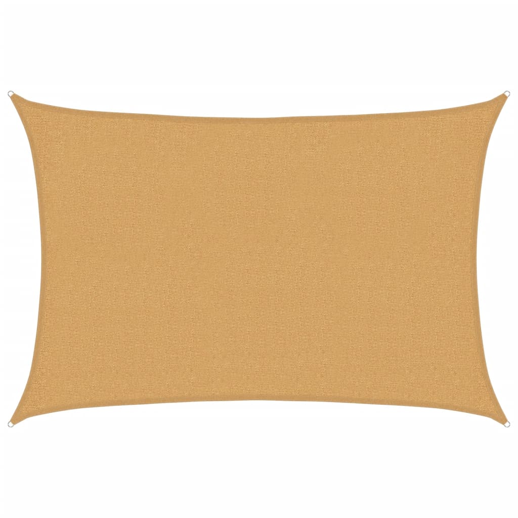 Sonnensegel 160 g/m² Rechteckig Sandfarben 2x2,5 m HDPE