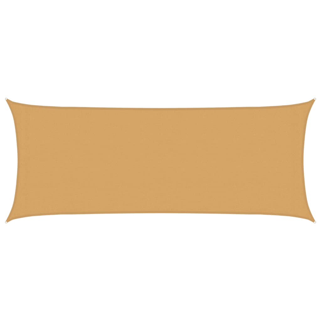 Sonnensegel 160 g/m² Rechteckig Sandfarben 2x5 m HDPE