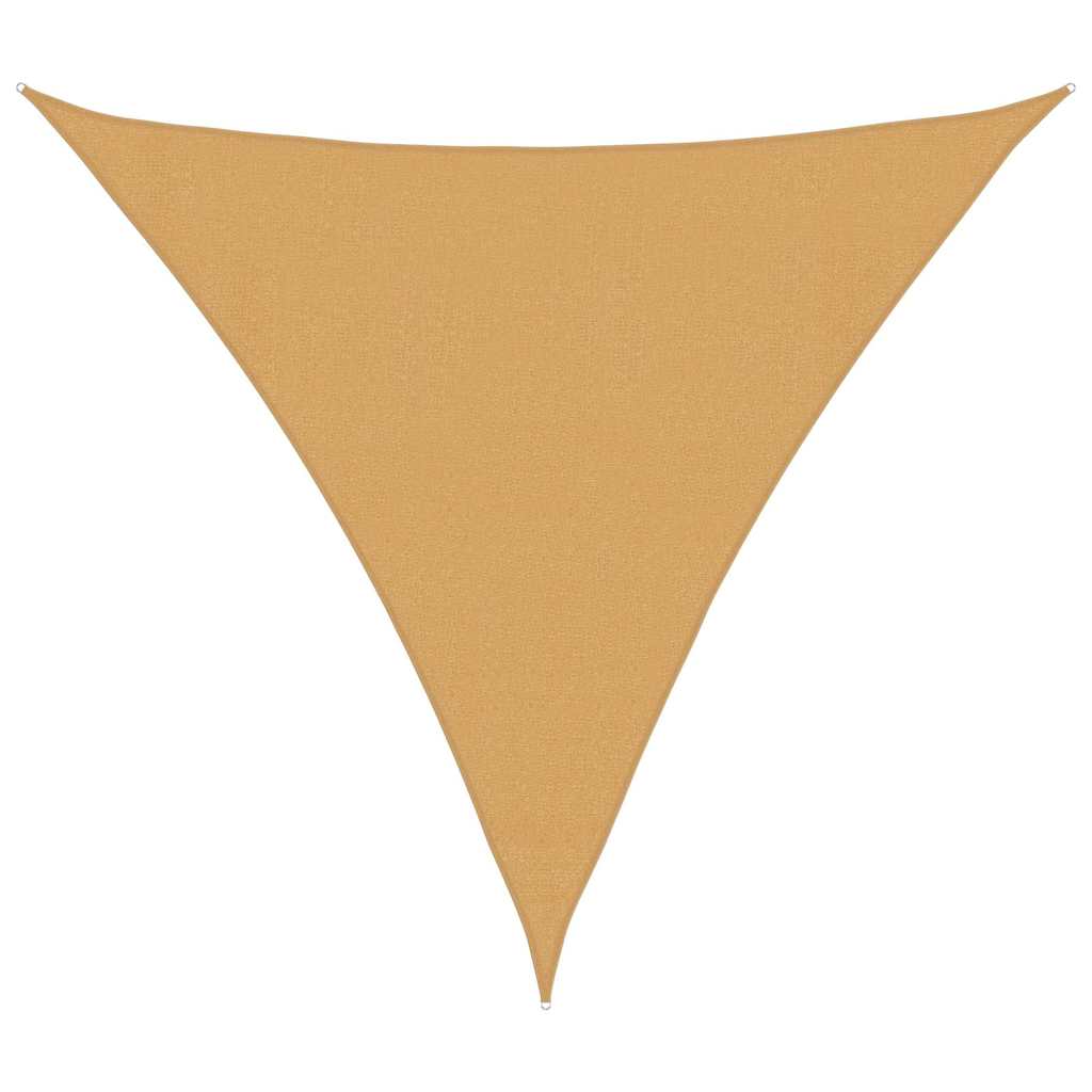 Sonnensegel 160 g/m² Dreieckig Sandfarben 3,6x3,6x3,6 m HDPE