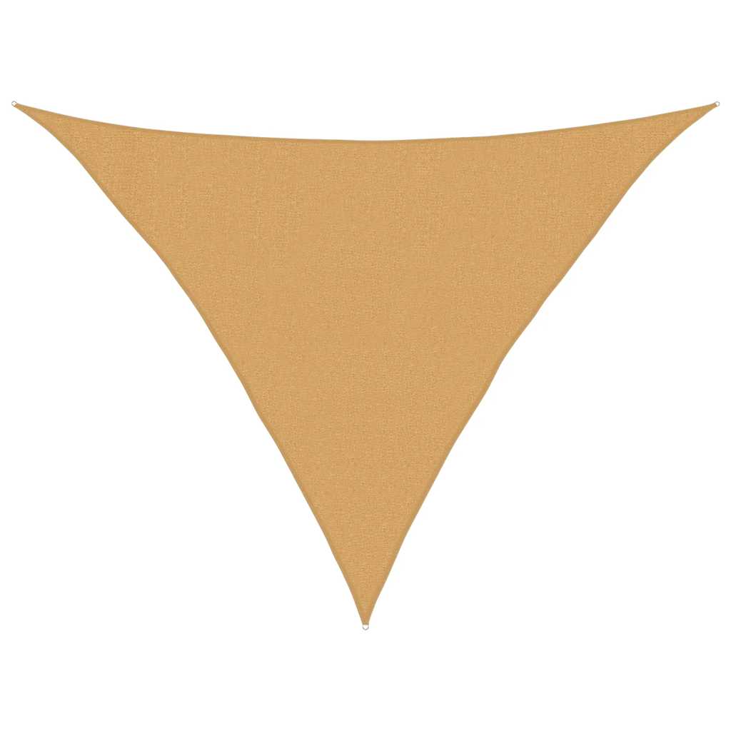 Sonnensegel 160 g/m² Dreieckig Sandfarben 3x3x4,2 m HDPE