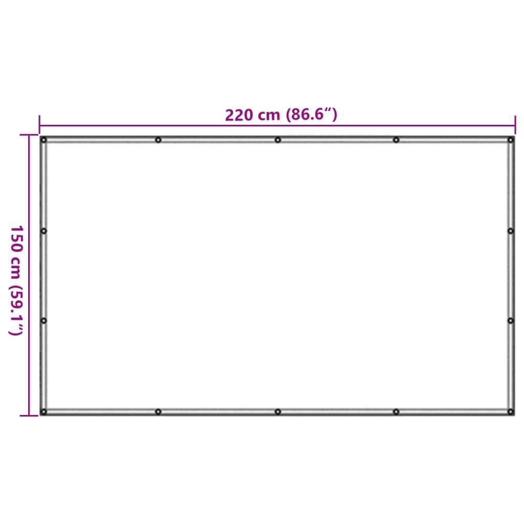 Anhängernetz Grün 1,5x2,2 m HDPE