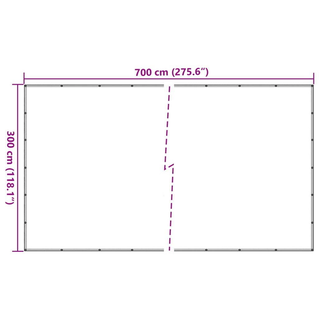Anhängernetz Grün 3x7 m HDPE