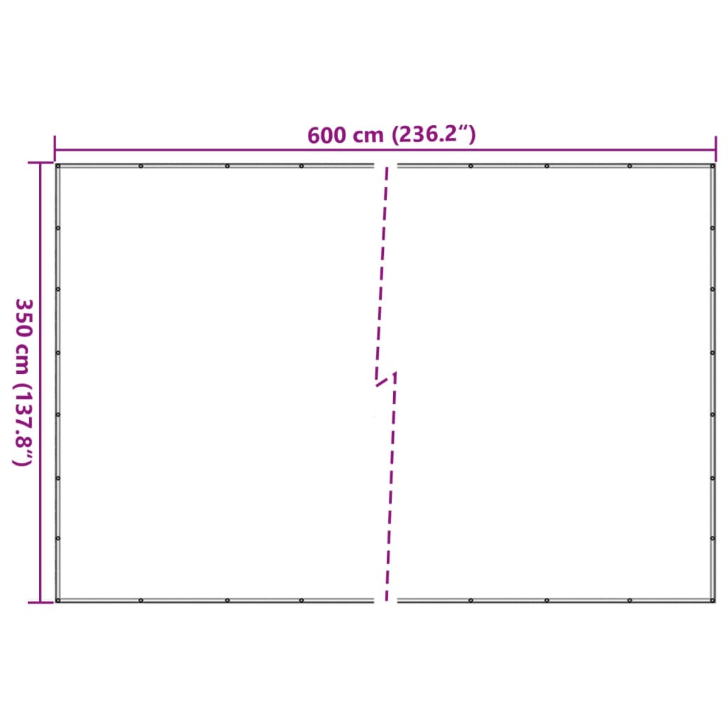 Anhängernetz Grün 3,5x6 m HDPE