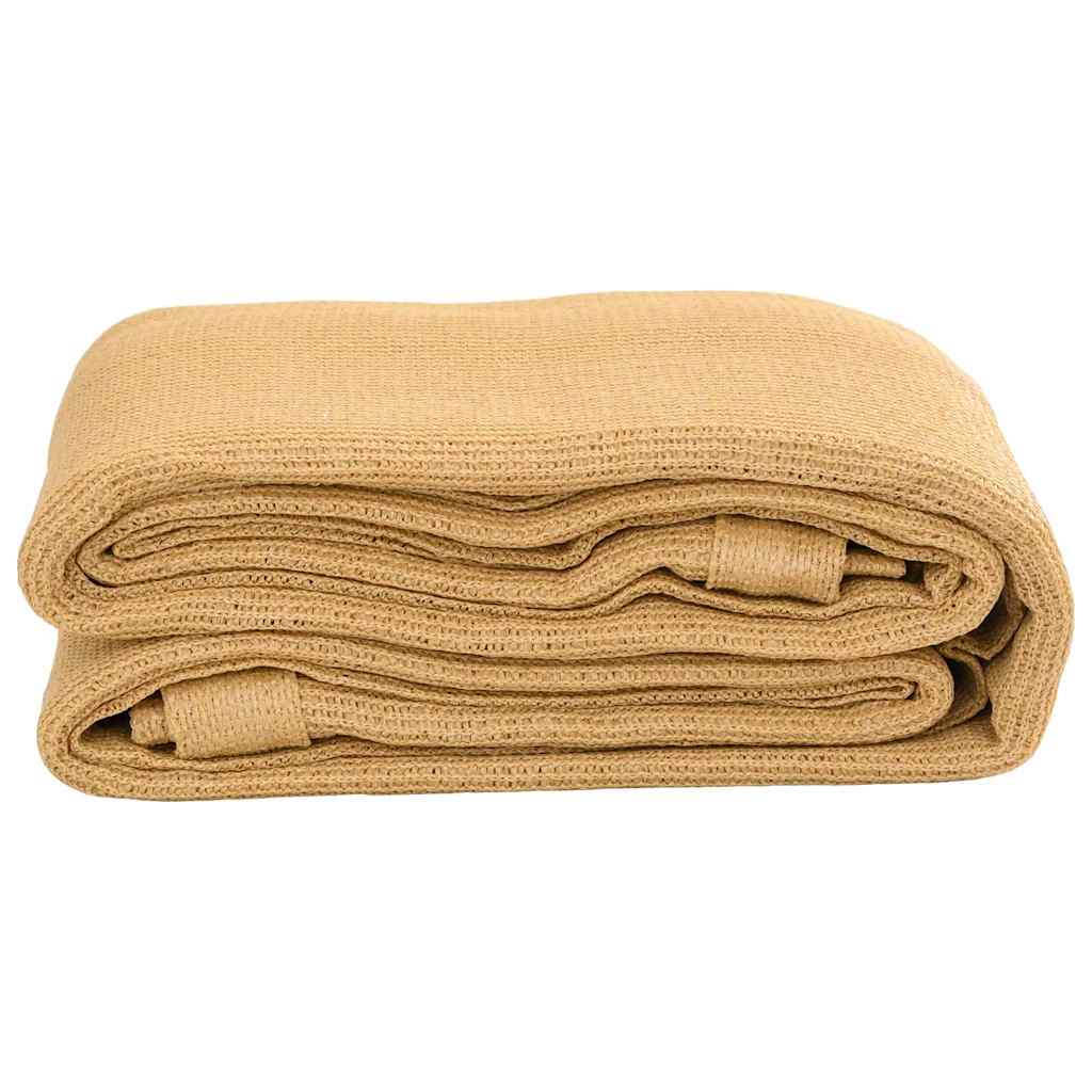 Zeltteppich Sandfarbe 400x400 cm HDPE