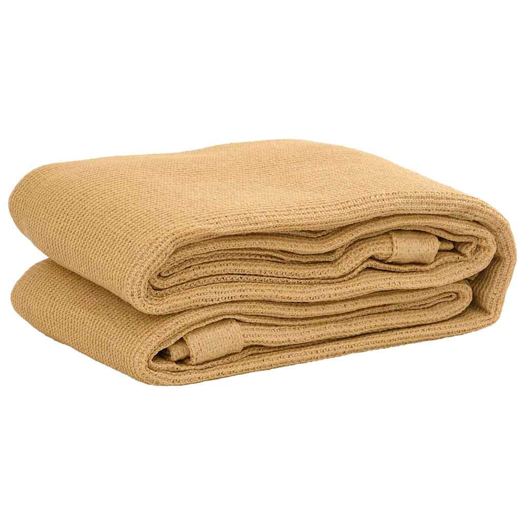 Zeltteppich Sandfarbe 400x600 cm HDPE