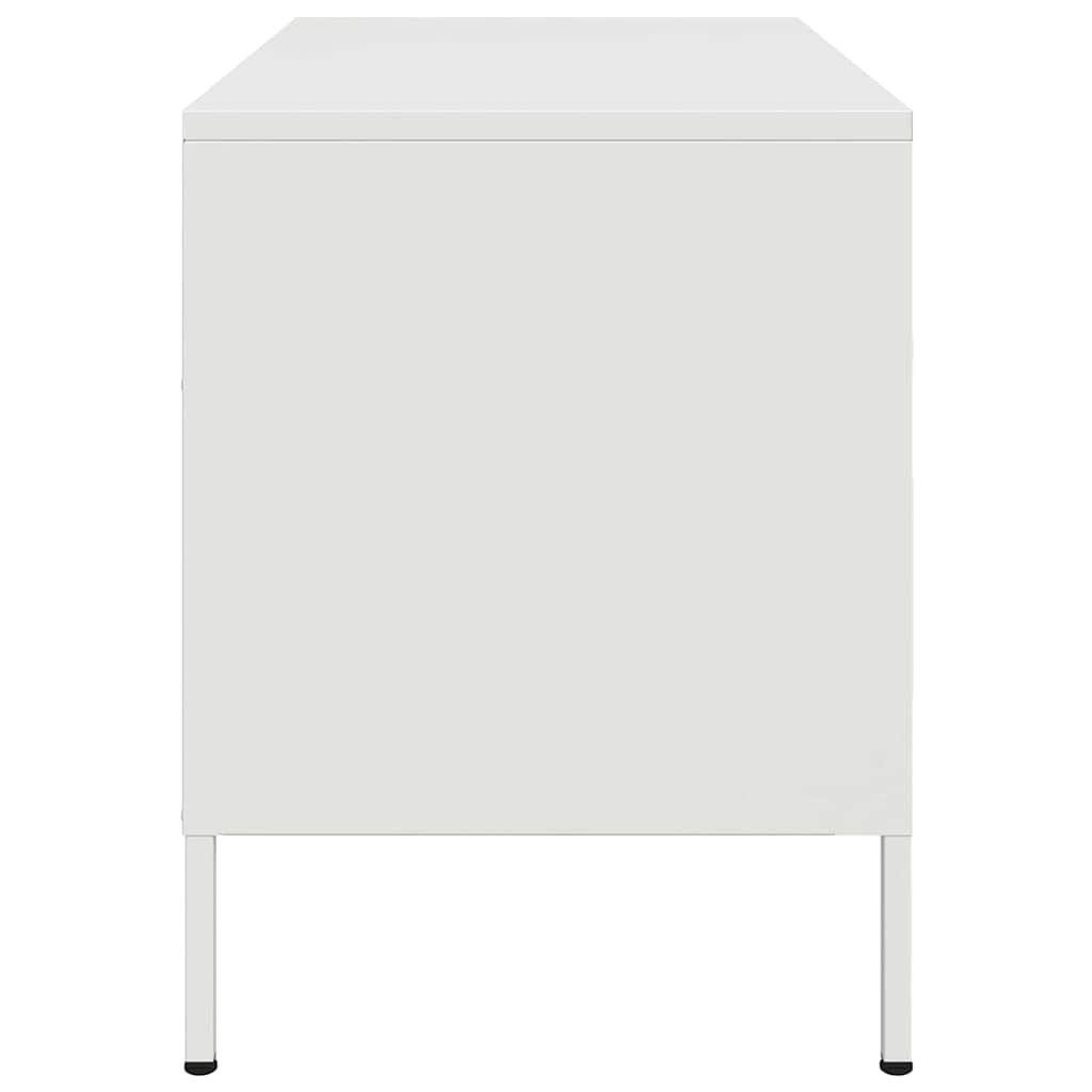 TV-Schrank Weiß 68x39x50,5 cm Stahl