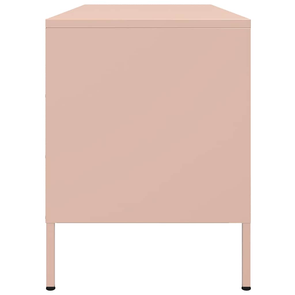 TV-Schrank Rosa 100,5x39x50,5 cm Stahl