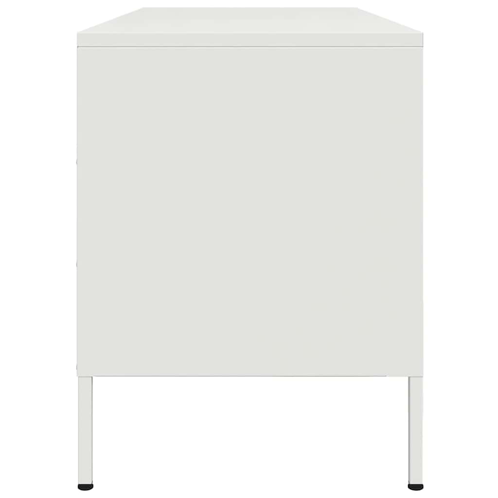 TV-Schrank Weiß 100,5x39x50,5 cm Stahl