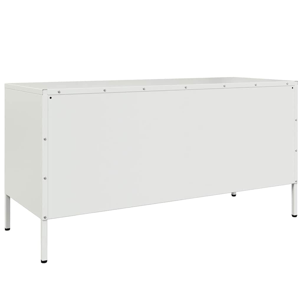TV-Schrank Weiß 100,5x39x50,5 cm Stahl