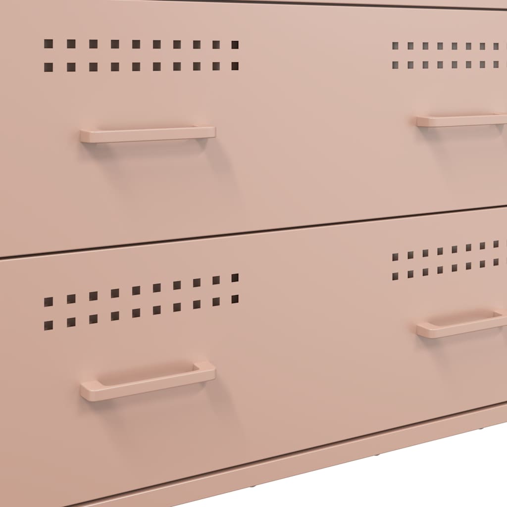 Sideboard Rosa 68x39x89 cm Stahl