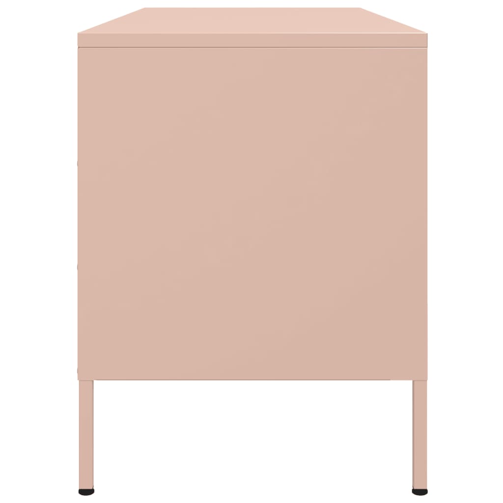 TV-Schrank Rosa 100,5x39x50,5 cm Stahl