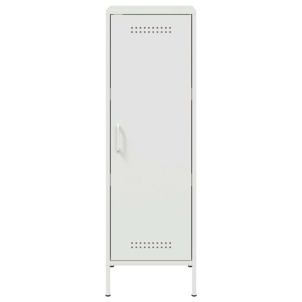 Highboard Weiß 36x39x113 cm Stahl